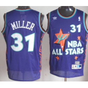 NBA 1995 All-Star #31 Reggie Miller Purple Swingman Throwback Jersey