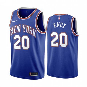 Nike Knicks #20 Kevin Knox Navy 2019-20 Statement Edition NBA Jersey