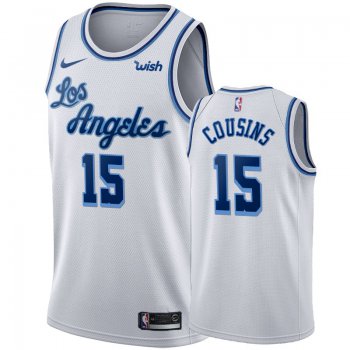 Nike Lakers #15 Demarcus Cousins White 2019-20 Hardwood Classic Edition Stitched NBA Jersey