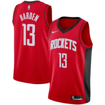 Rockets #13 James Harden Red Basketball Swingman Icon Edition 2019-2020 Jersey