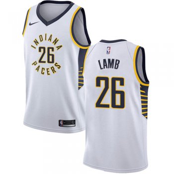 Nike Pacers #26 Jeremy Lamb White NBA Swingman Association Edition Jersey
