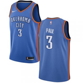 Nike Thunder #3 Chris Paul Blue NBA Swingman Icon Edition Jersey
