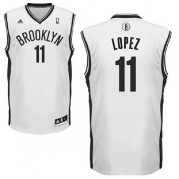 Brooklyn Nets #11 Brook Lopez White Swingman Jersey