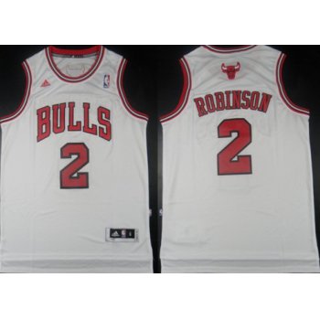 Chicago Bulls #2 Nate Robinson Revolution 30 Swingman White Jersey