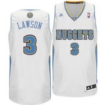 Denver Nuggets #3 Ty Lawson White Swingman Jersey