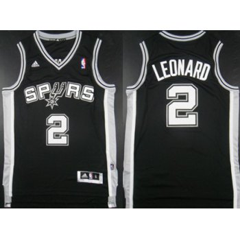 San Antonio Spurs #2 Kawhi Leonard Revolution 30 Swingman Black Jersey