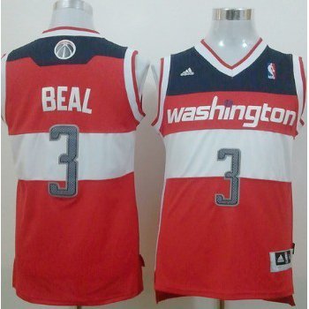 Washington Wizards #3 Bradley Beal Revolution 30 Swingman Red Jersey