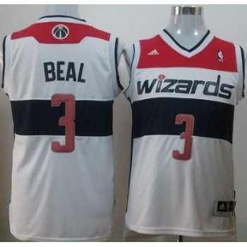 Washington Wizards #3 Bradley Beal Revolution 30 Swingman White Jersey
