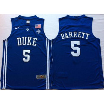 Duke Blue Devils 5 RJ Barrett Blue Elite Nike College Basketball Jersey