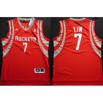 Houston Rockets #7 Jeremy Lin Revolution 30 Swingman Red Jersey
