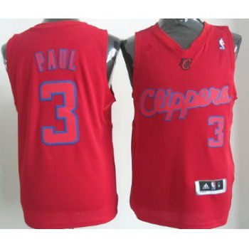 Los Angeles Clippers #3 Chris Paul Revolution 30 Swingman Red Big Color Jersey