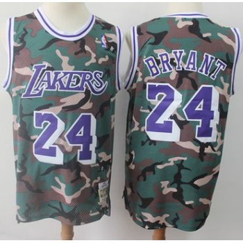 Swingman Lakers #24 Kobe Bryant Camo Stitched Basketball Jersey