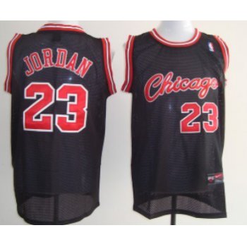 Chicago Bulls #23 Michael Jordan 1984-1985 Rookie Black Swingman Jersey