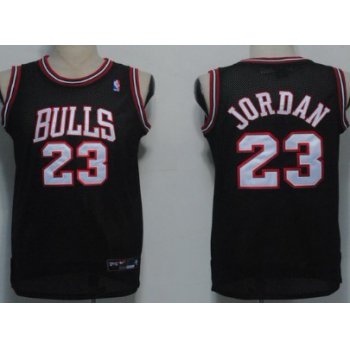 Chicago Bulls #23 Michael Jordan Black With Bulls Swingman Jersey