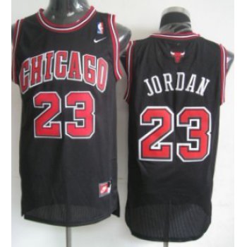 Chicago Bulls #23 Michael Jordan Black With Chicago Swingman Jersey