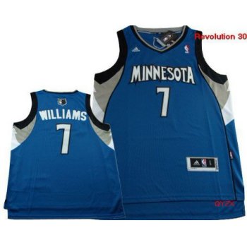 Minnesota Timberwolves #7 Derrick Williams Revolution 30 Swingman Blue Jersey