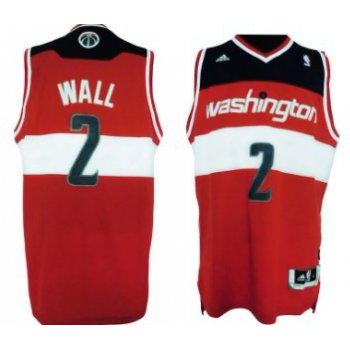 Washington Wizards #2 John Wall Revolution 30 Swingman Red Jersey