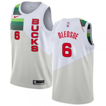 Nike Bucks #6 Eric Bledsoe White NBA Swingman Earned Edition Jersey