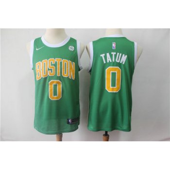 Nike Celtics 0 Jayson Tatum Green Stitched 2019 Swingman Earned Edition Jersey