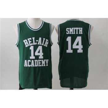 Bel-Air 14 Smith Green Stitched Basketball Jersey