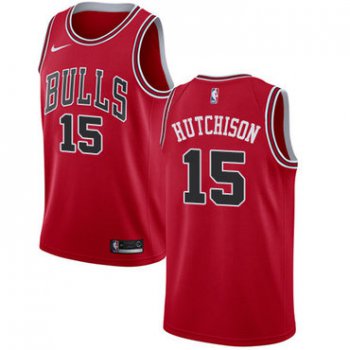Nike Chicago Bulls #15 Chandler Hutchison Red NBA Swingman Icon Edition Jersey
