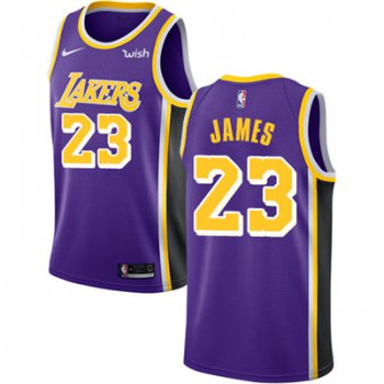 Nike Los Angeles Lakers #23 LeBron James Purple NBA Swingman Statement Edition Jersey