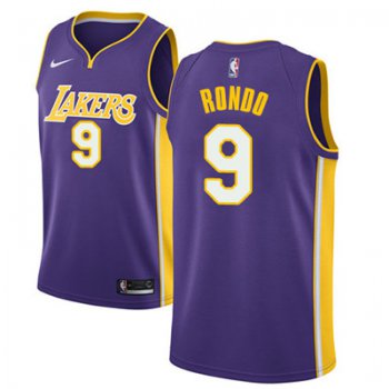 Nike Los Angeles Lakers #9 Rajon Rondo Purple NBA Swingman Statement Edition Jersey