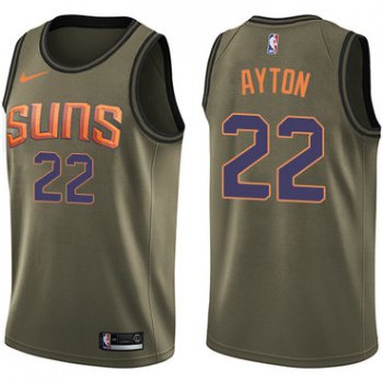 Nike Phoenix Suns #22 Deandre Ayton Green NBA Swingman Salute to Service Jersey
