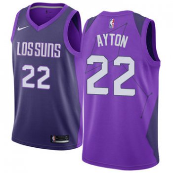 Nike Phoenix Suns #22 Deandre Ayton Purple NBA Swingman City Edition Jersey