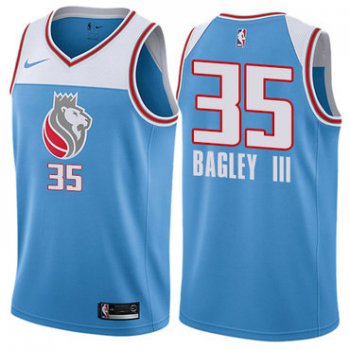 Nike Sacramento Kings #35 Marvin Bagley III Blue NBA Swingman City Edition Jersey