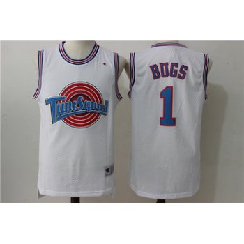 Tune Squad 1 Bugs White Stitched Movie Jersey