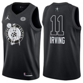 Celtics 11 Kyrie Irving Jordan Brand Black 2018 All-Star Game Swingman Jersey