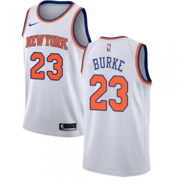 Nike New York Knicks #23 Trey Burke White NBA Swingman Association Edition Jersey