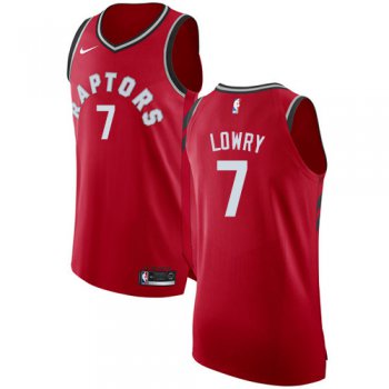 Nike Toronto Raptors #7 Kyle Lowry Red NBA Authentic Icon Edition Jersey