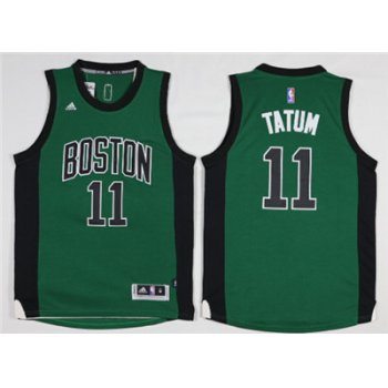 Boston Celtics #11 Jayson Tatum Green Swingman Jersey