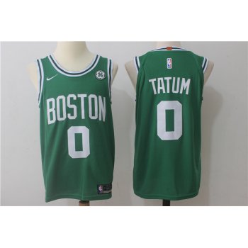 Men's Boston Celtics #0 Jayson Tatum Green 2017-2018 Nike Swingman Stitched NBA Jersey