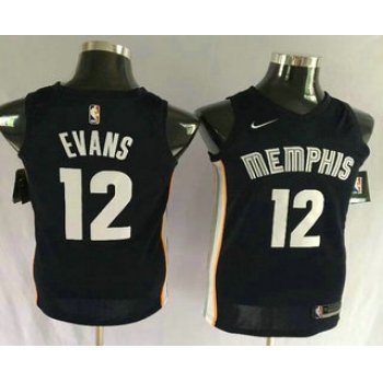 Men's Memphis Grizzlies #12 Tyreke Evans New Navy Blue 2017-2018 Nike Swingman Stitched NBA Jersey