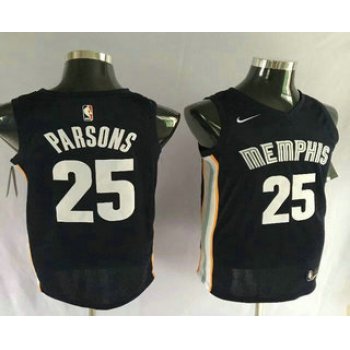Men's Memphis Grizzlies #25 Chandler Parsons New Navy Blue 2017-2018 Nike Swingman Stitched NBA Jersey