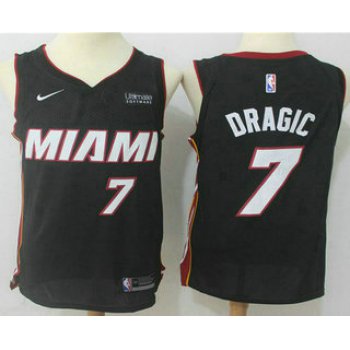 Men's Miami Heat #7 Goran Dragic Black 2017-2018 Nike Swingman Ultimate Software Stitched NBA Jersey