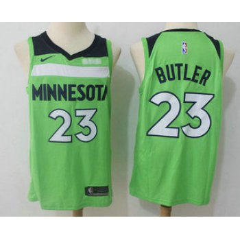 Men's Minnesota Timberwolves #23 Jimmy Butler New Green 2017-2018 Nike Swingman Fitbit Stitched NBA Jersey