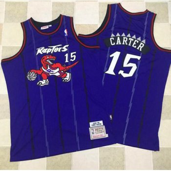 Mitchell And Ness Toronto Raptors #15 Vince Carter Purple Throwback Stitched NBA Jersey