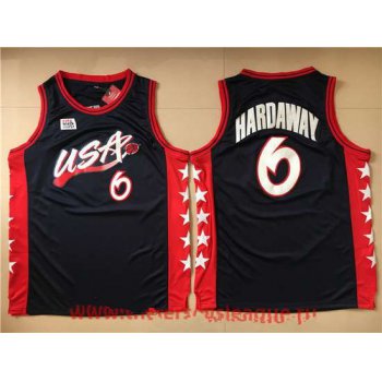 1996 Olympics Team USA Men's #6 Penny Hardaway Navy Blue Stitched Basketball Swingman Jersey