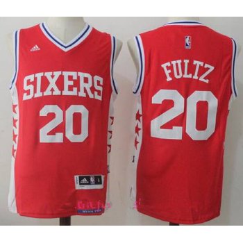 Men's 2017 Draft Philadelphia 76ers #20 Markelle Fultz Red Stitched NBA adidas Revolution 30 Swingman Jersey
