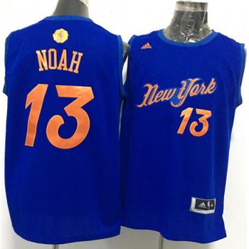 Men's New York Knicks #13 Joakim Noah adidas Royal Blue 2016 Christmas Day Stitched NBA Swingman Jersey
