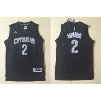 Cavaliers #2 Kyrie Irving Black Diamond Fashion Stitched NBA Jersey