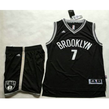 Men's Brooklyn Nets #7 Jeremy Lin Black Revolution 30 Swingman Basketball Jersey With Shorts