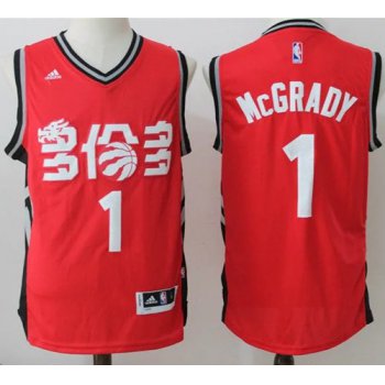 Men's Toronto Raptors #1 Tracy McGrady Red Chinese Stitched 2017 NBA Revolution 30 Swingman Jersey