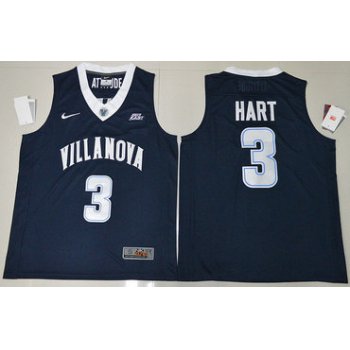 Men's Villanova Wildcats #3 Josh Hart Navy Blue College Basketball Stitched Nike Swingman Jersey