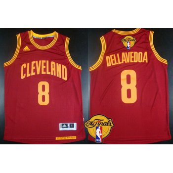 Men's Cleveland Cavaliers #8 Matthew Dellavedova 2016 The NBA Finals Patch Red Jersey