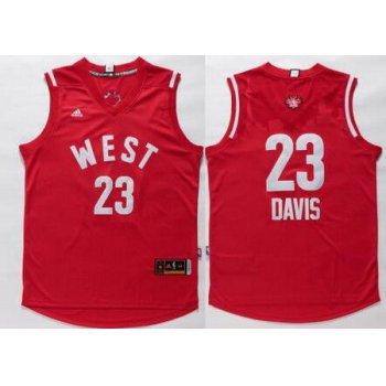 2015-16 NBA Western All-Stars Men's #23 Anthony Davis Revolution 30 Swingman Red Jersey